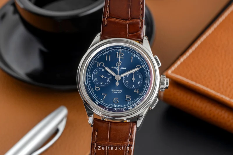 Breitling Premier chronograph steel manual winding men's watch AB1510 LP: 10650EUR [2503901]