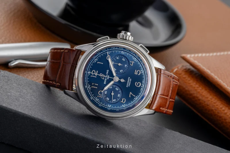 Breitling Premier chronograph steel manual winding men's watch AB1510 LP: 10650EUR [2503901]