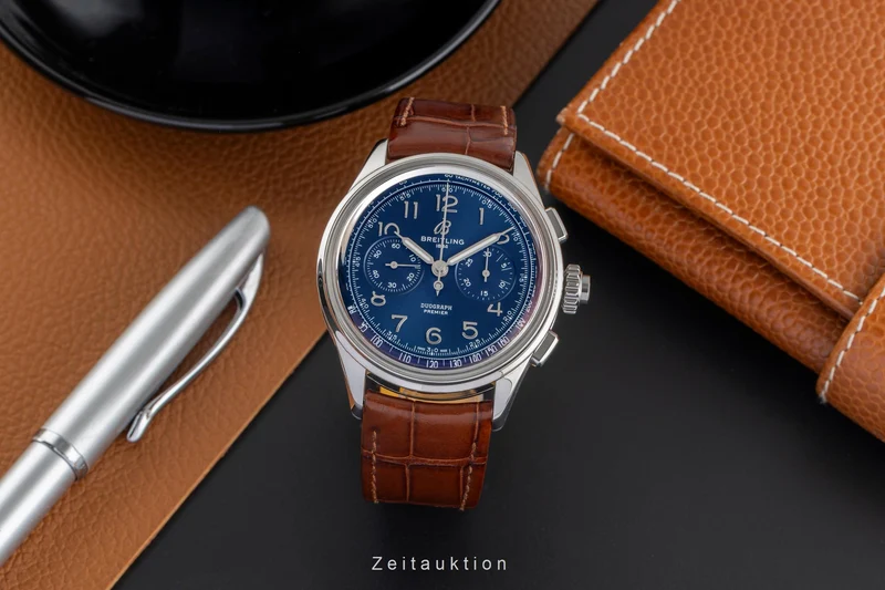 Breitling Premier chronograph steel manual winding men's watch AB1510 LP: 10650EUR [2503901]