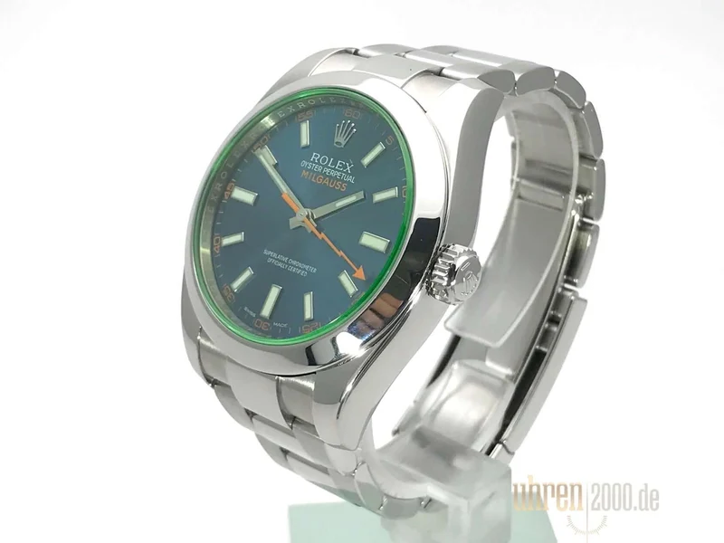 Rolex Oyster Perpetual Milgauss 116400 GV Blue aus 2016 LC100