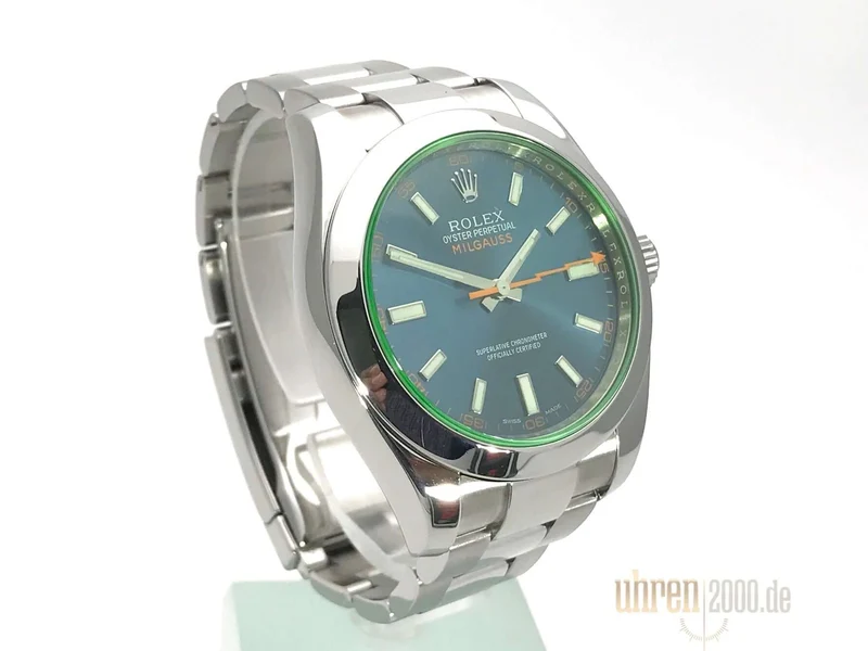 Rolex Oyster Perpetual Milgauss 116400 GV Blue aus 2016 LC100