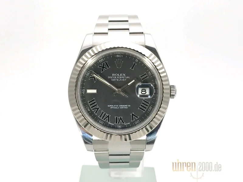 Rolex Datejust II 116334 Schwarz Römisch aus 2015