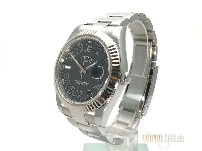 Rolex Datejust II 116334 Schwarz Römisch aus 2015