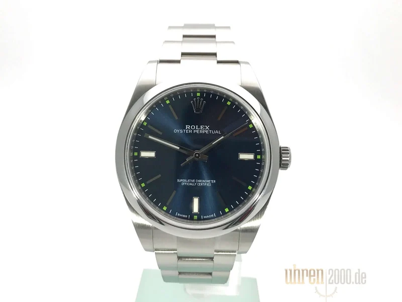 Rolex Oyster Perpetual 39 114300 Blau aus 2017