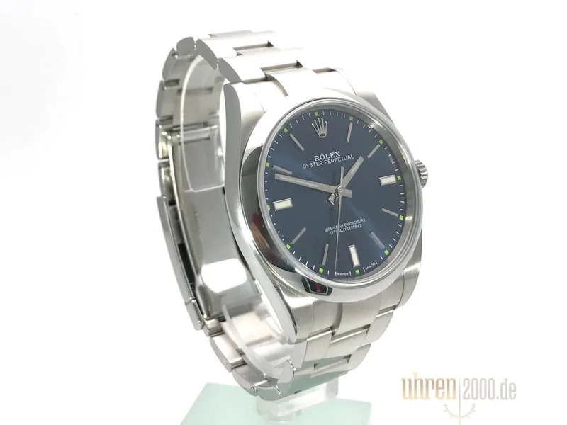 Rolex Oyster Perpetual 39 114300 Blau aus 2017