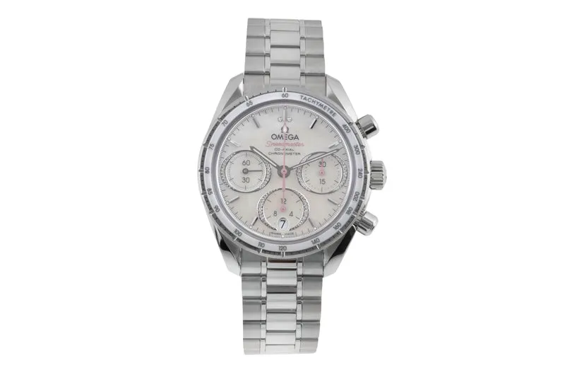 Omega Speedmaster chronograph steel automatic women's watch 324.30.38.50.55.001 LP: 7300EUR [2503699]
