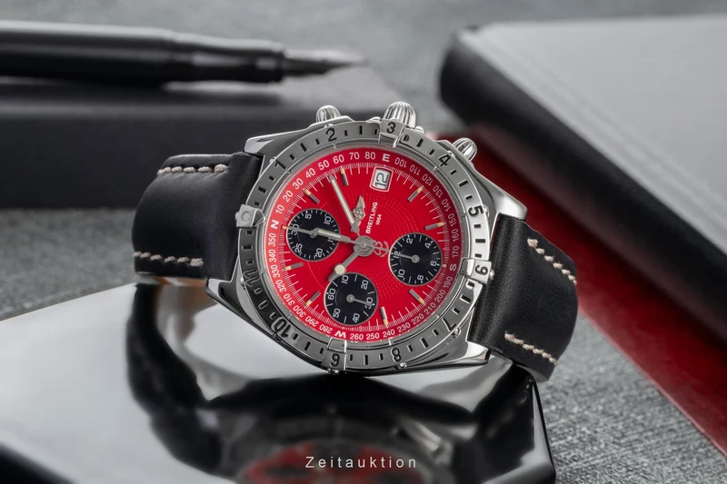 Breitling Longitude chronograph steel automatic men's watch A20048 [2503804]
