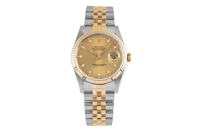Rolex Datejust steel / gold automatic men's watch 16233 [2503868]