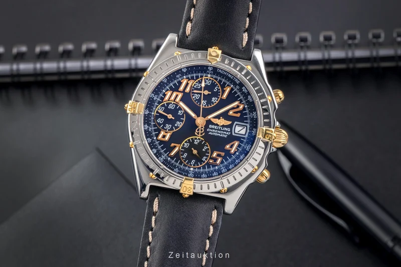 Breitling Chronomat chronograph steel / gold automatic men's watch 13050.1 [2504101]