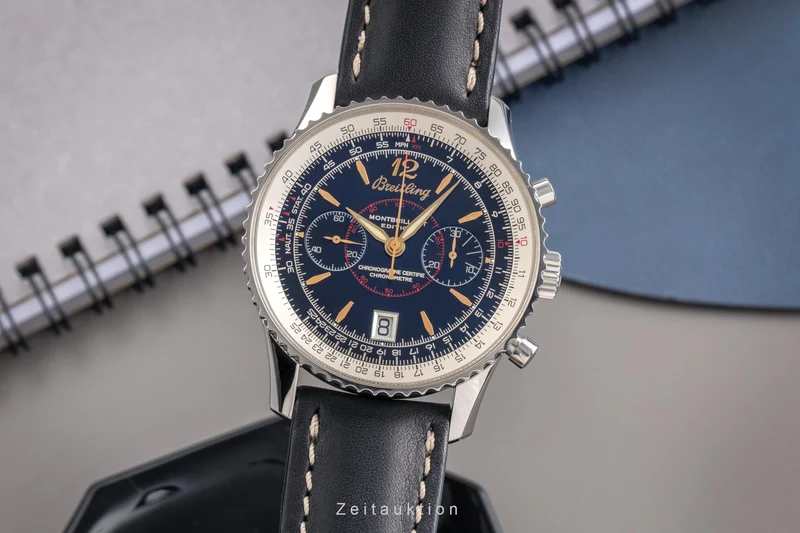 Breitling Montbrillant chronograph steel manual winding men's watch A48330 [2503627]