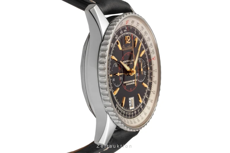 Breitling Montbrillant chronograph steel manual winding men's watch A48330 [2503627]