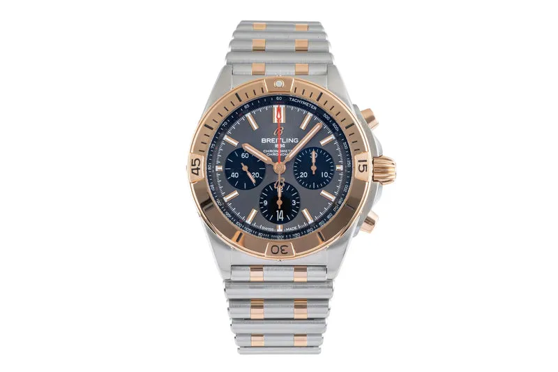 Breitling Chronomat chronograph steel / gold automatic men's watch UB0134101B1U1 LP: 13400EUR [2503674]