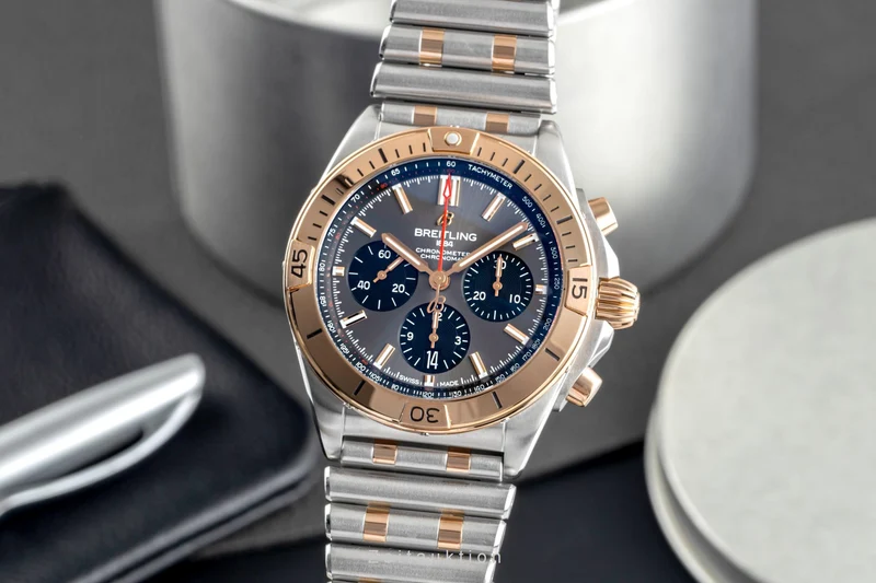 Breitling Chronomat chronograph steel / gold automatic men's watch UB0134101B1U1 LP: 13400EUR [2503674]