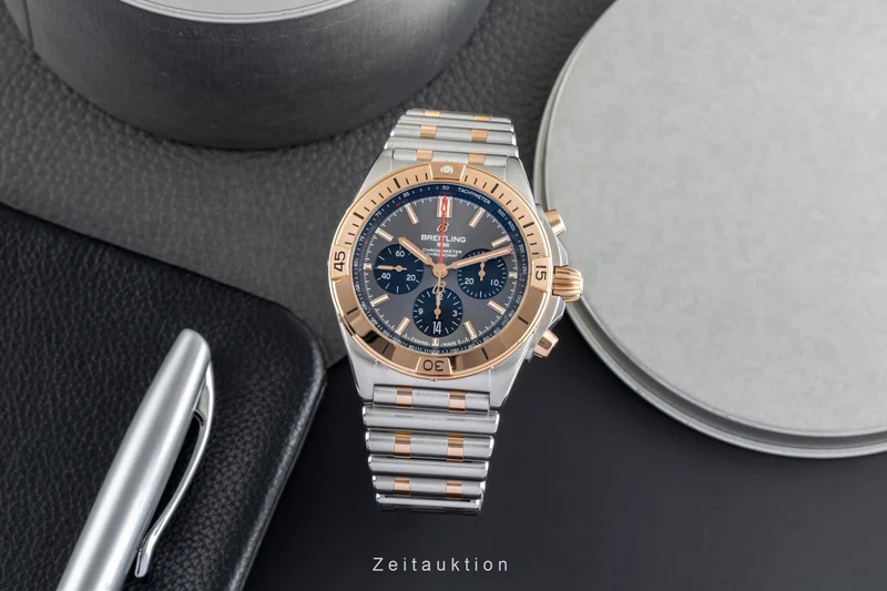 Breitling Chronomat chronograph steel / gold automatic men's watch UB0134101B1U1 LP: 13400EUR [2503674]