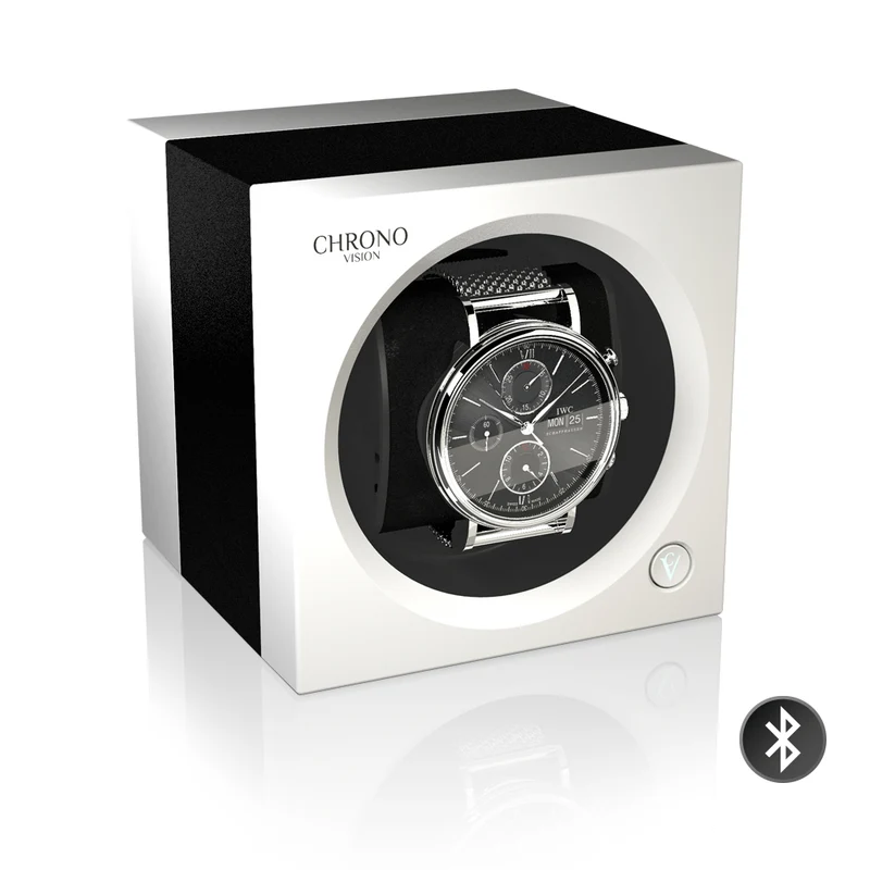 Chronovision One Bluetooth - Schwarz eloxiert/Weiss Seidenmatt