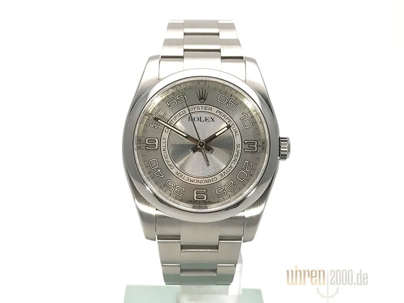 Rolex Oyster Perpetual 36 116000 Silber aus 2015
