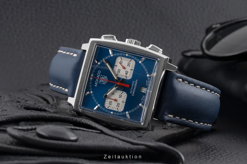 Tag Heuer Monaco chronograph steel automatic men's watch CW2113 LP: 8100EUR [2503318]