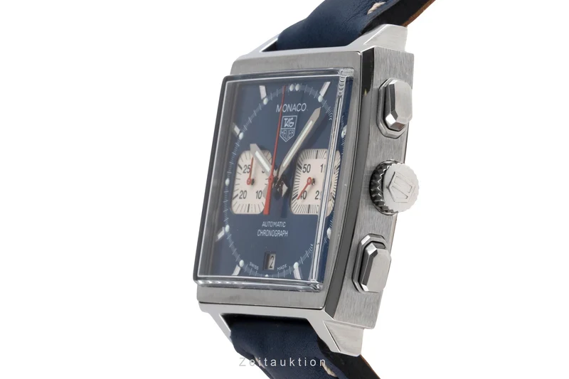 Tag Heuer Monaco chronograph steel automatic men's watch CW2113 LP: 8100EUR [2503318]