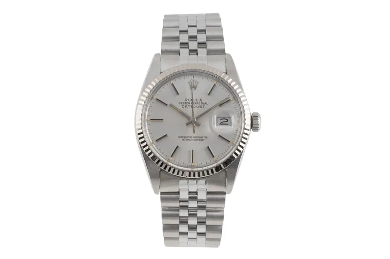 Rolex Datejust steel / white gold automatic men's watch 16014 [2503209]