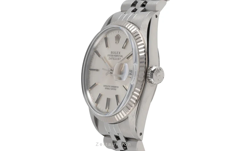 Rolex Datejust steel / white gold automatic men's watch 16014 [2503209]