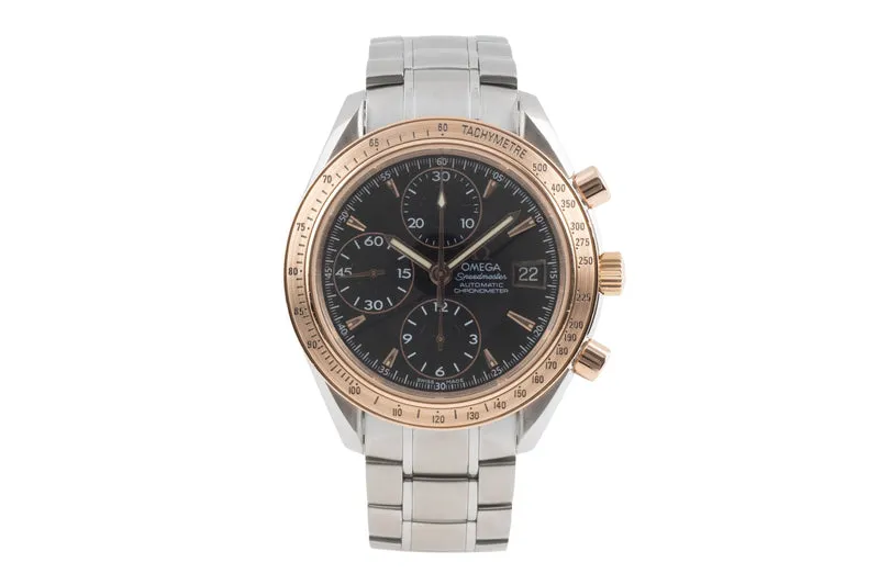 Omega Speedmaster Date chronograph steel / gold automatic men's watch 323.21.40.40.01.001 [2503153]