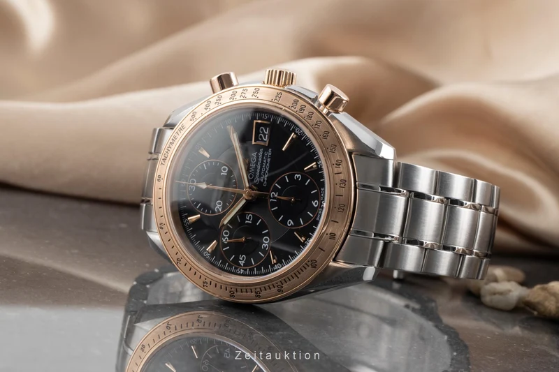 Omega Speedmaster Date chronograph steel / gold automatic men's watch 323.21.40.40.01.001 [2503153]