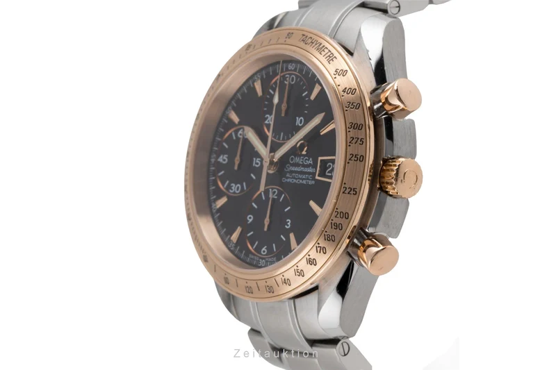 Omega Speedmaster Date chronograph steel / gold automatic men's watch 323.21.40.40.01.001 [2503153]