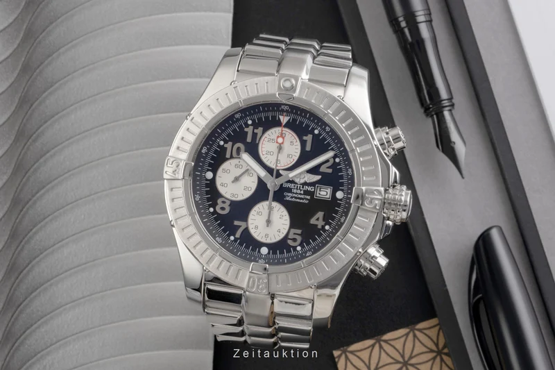 Breitling Super Avenger chronograph steel automatic men's watch A13370 [2503376]