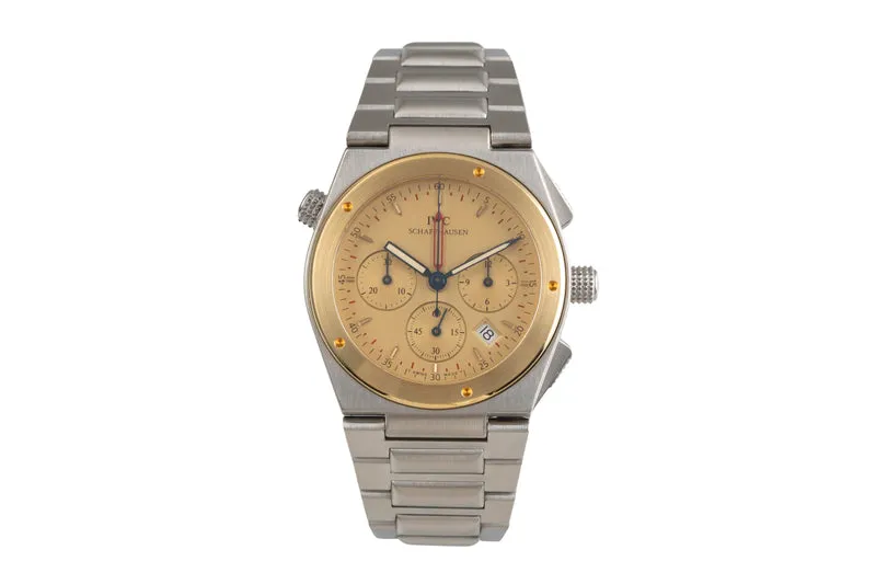 IWC Ingenieur chronograph steel / gold quartz men's watch IW380505 [2502519]