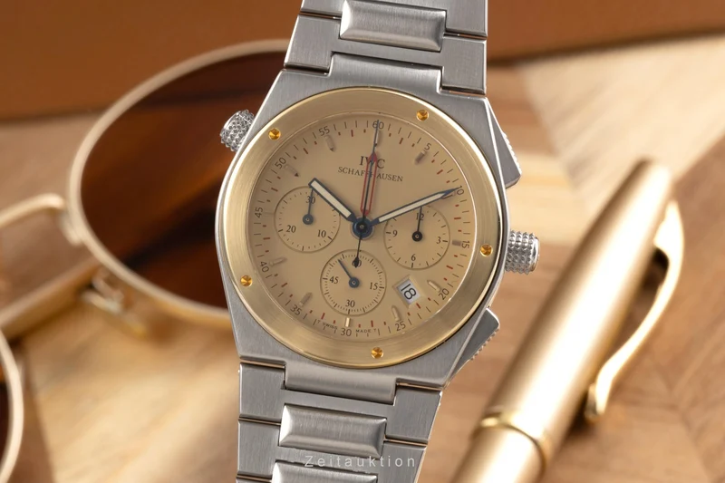 IWC Ingenieur chronograph steel / gold quartz men's watch IW380505 [2502519]