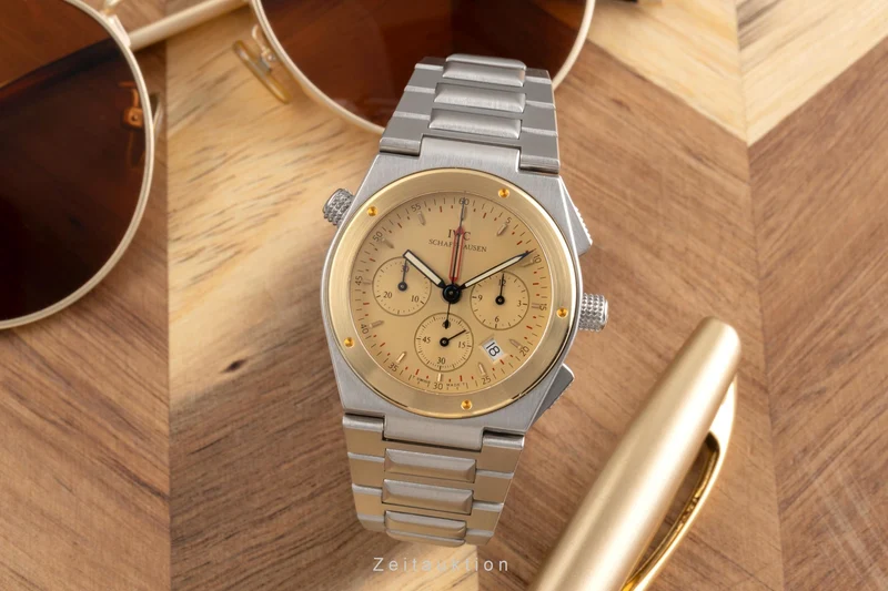IWC Ingenieur chronograph steel / gold quartz men's watch IW380505 [2502519]
