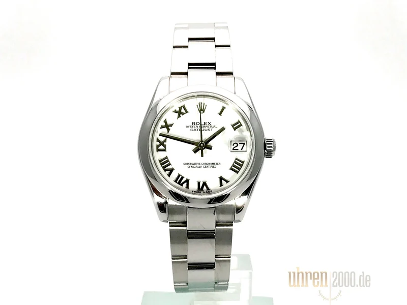 Rolex Oyster Datejust 31 178240 Weiß Römisch aus 2006 LC100