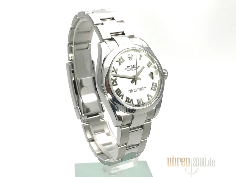 Rolex Oyster Datejust 31 178240 Weiß Römisch aus 2006 LC100