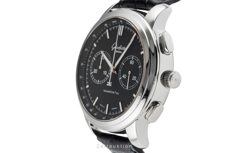 Glashütte Senator chronograph steel automatic men's watch 1-39-34-20-42-04 [2503925]