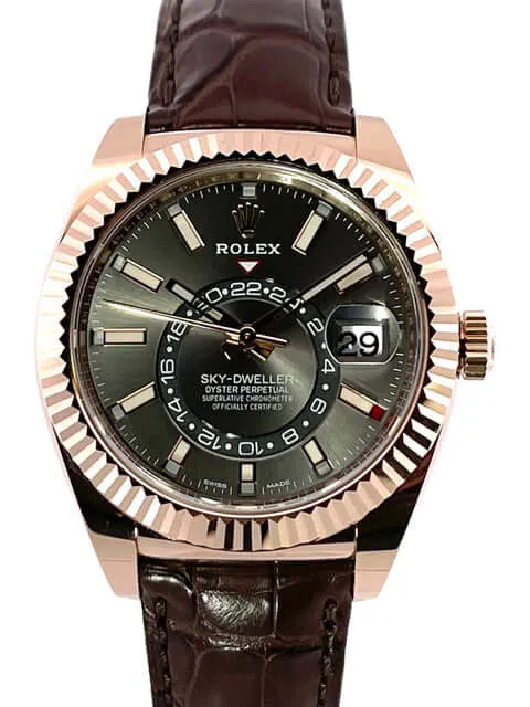 Rolex Sky-Dweller 326135 Everose-Gold Rhodium