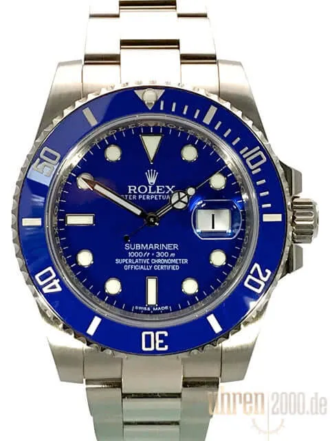 Rolex Submariner Date Weißgold gebraucht aus 2016 LC100