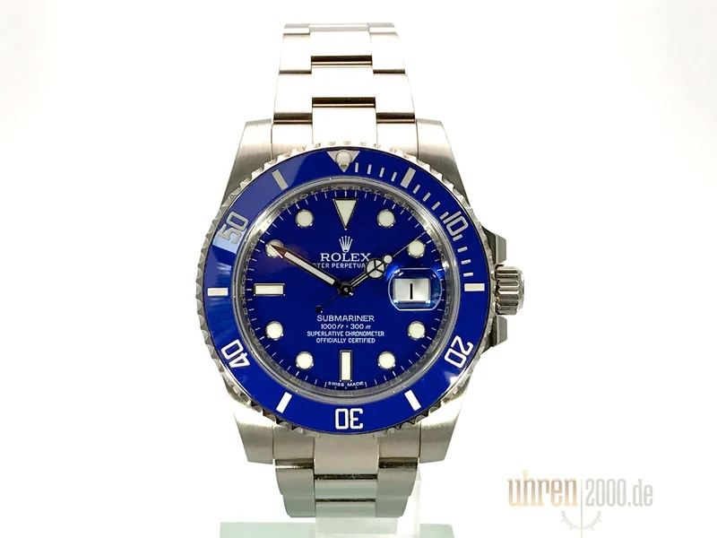 Rolex Submariner Date Weißgold gebraucht aus 2016 LC100