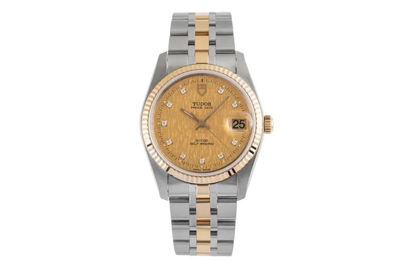 Tudor Prince Date steel / gold automatic men's watch 74033 [2503778]