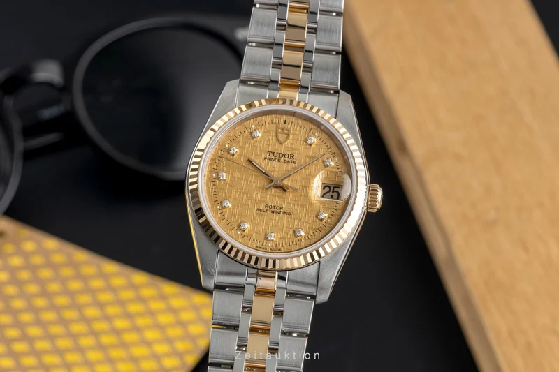 Tudor Prince Date steel / gold automatic men's watch 74033 [2503778]