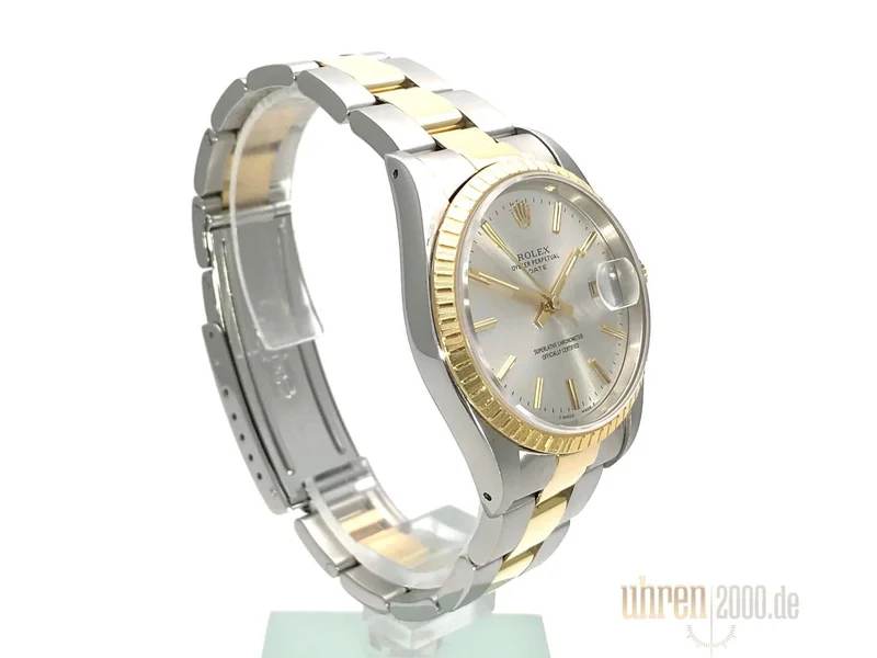 Rolex Oyster Perpetual Date 34 Edelstahl - Gold 15223 aus 1991