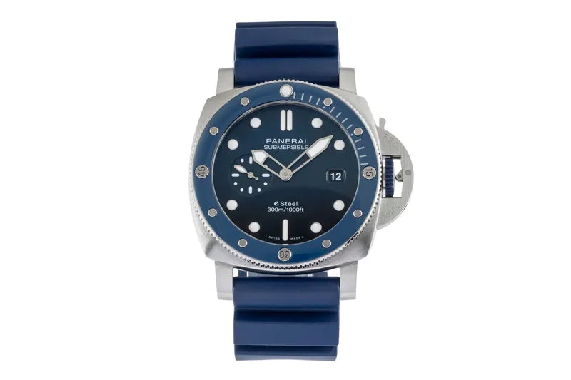 Panerai Submersible steel automatic men's watch PAM01289 LP: 11800EUR [2504326]