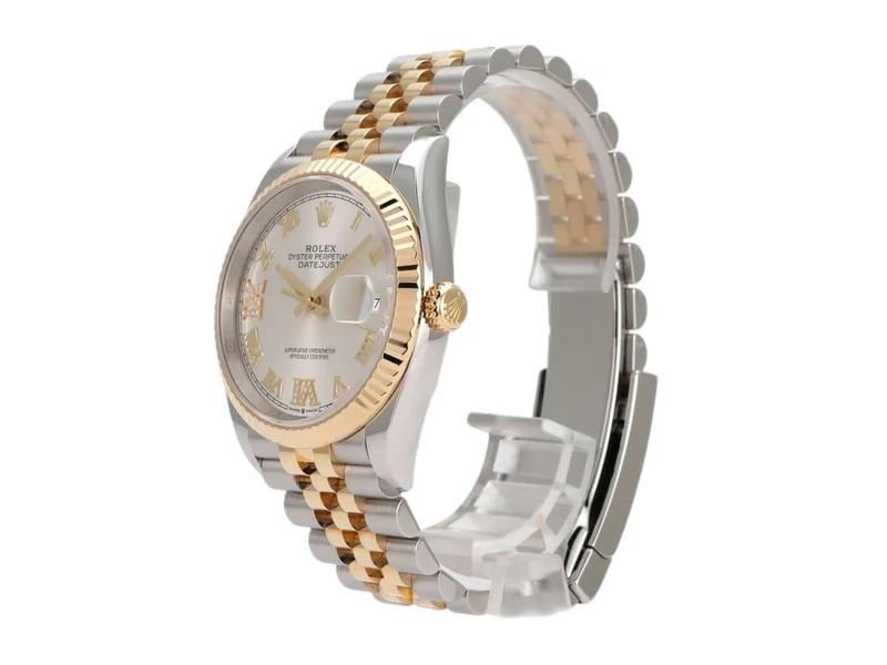 Rolex Datejust 36 126233 Silber R Diamant Jubile-Band