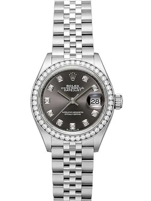Rolex Datejust 28 279384RBR Rhodium DIA Jubile-Band