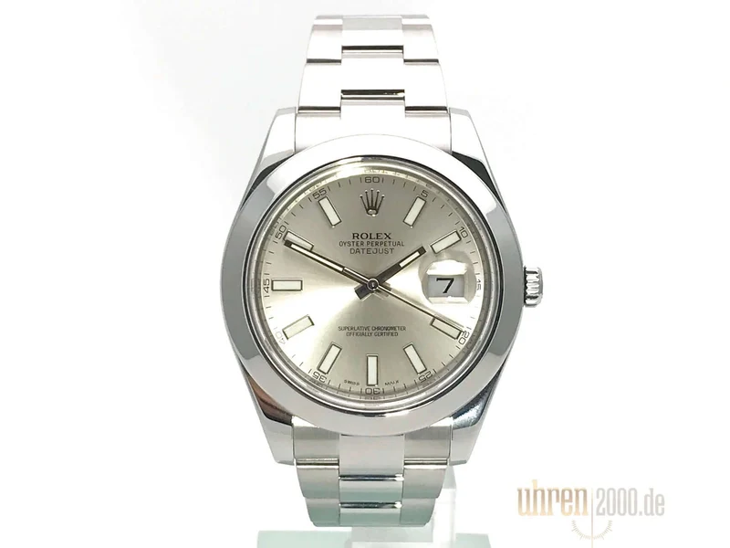 Rolex Datejust II 41 Edelstahl 116300 Silber aus 2014