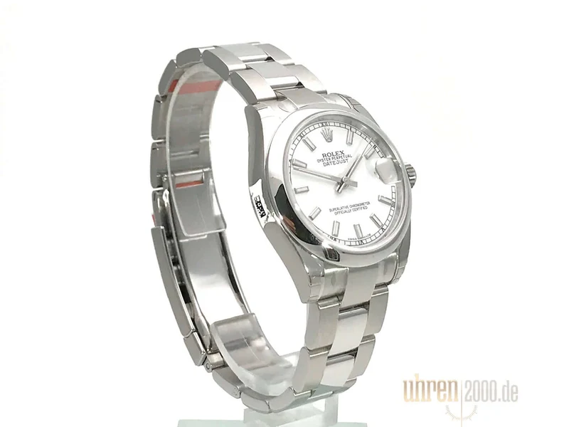 Rolex Oyster Datejust 31 178240 Weiß Index