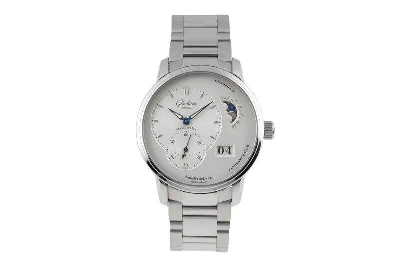 Glashütte PanoMaticLunar steel automatic men's watch 90.02.42.32.24 [2504315]