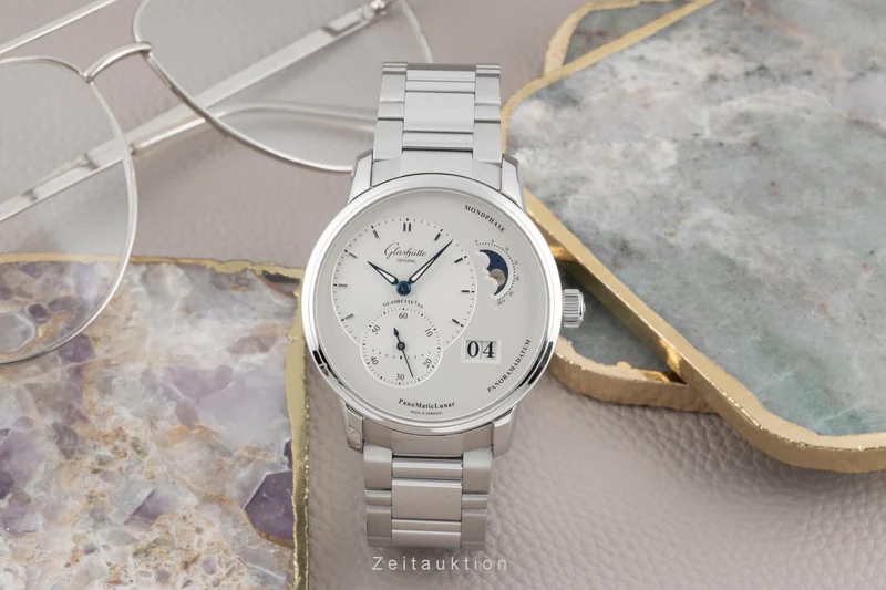 Glashütte PanoMaticLunar steel automatic men's watch 90.02.42.32.24 [2504315]