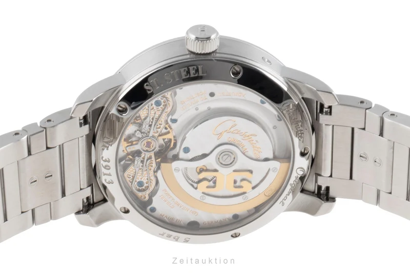 Glashütte PanoMaticLunar steel automatic men's watch 90.02.42.32.24 [2504315]