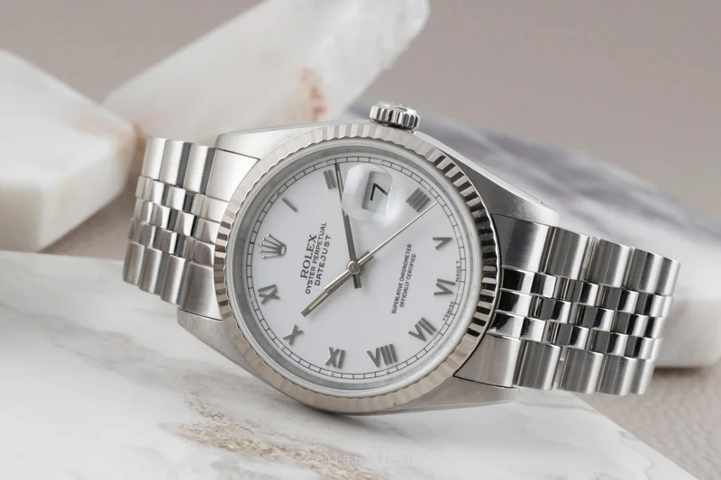 Rolex Datejust steel / white gold automatic men's watch 16234 [2503335]