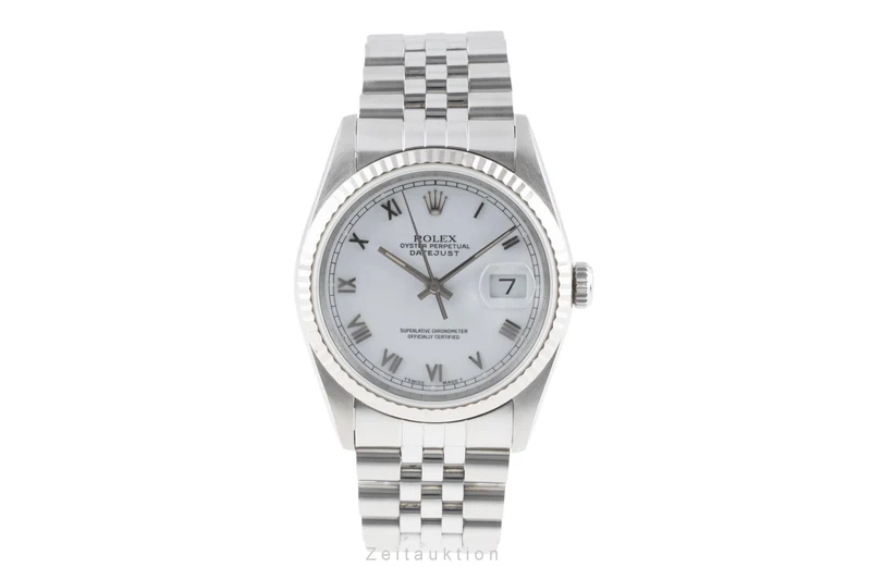 Rolex Datejust steel / white gold automatic men's watch 16234 [2503335]